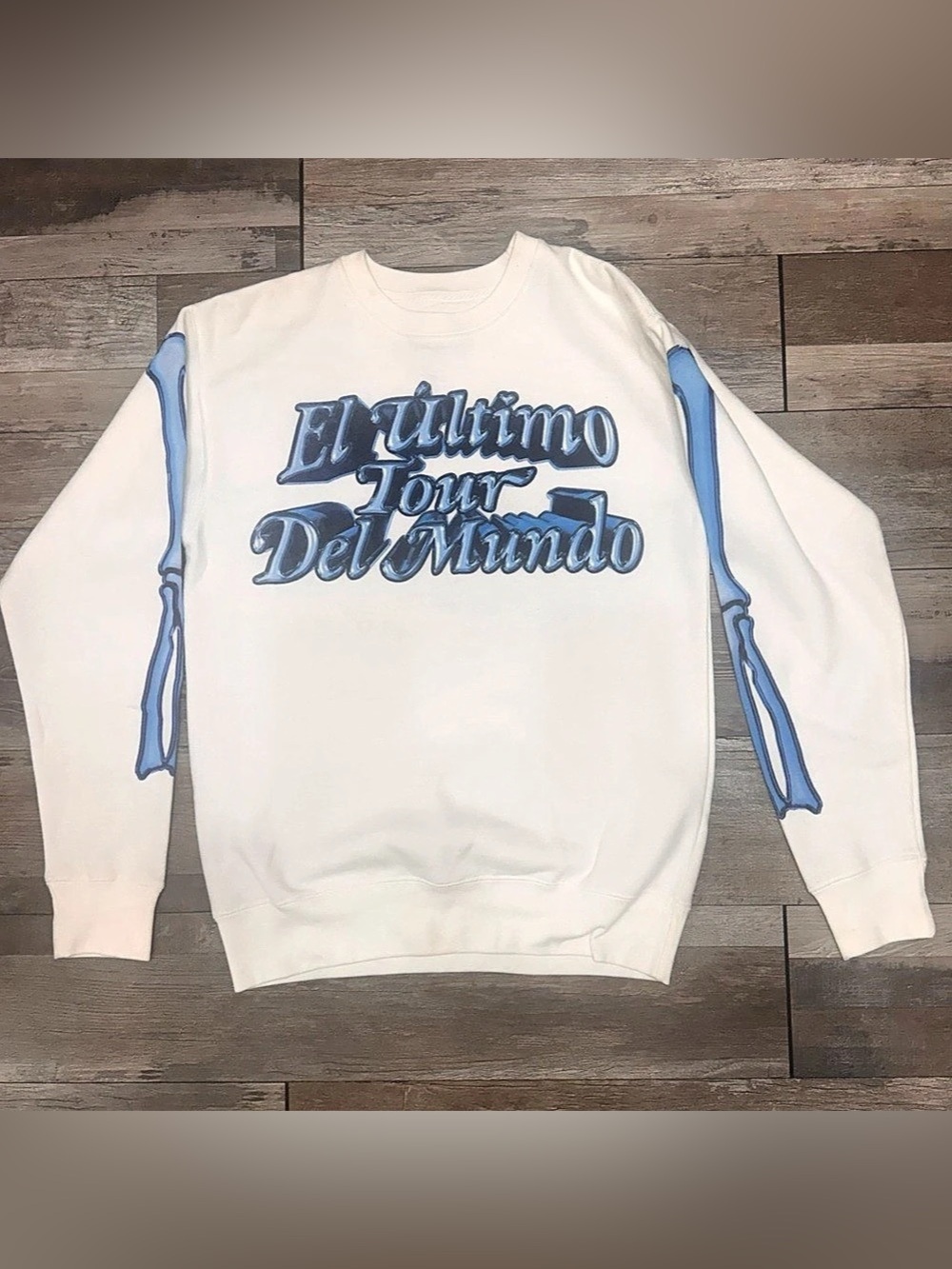 Bad Bunny El Último Tour Del Mundo Skeleton Crewneck Size S